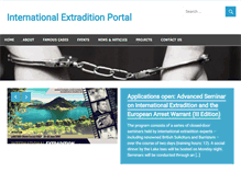 Tablet Screenshot of internationalextradition.org